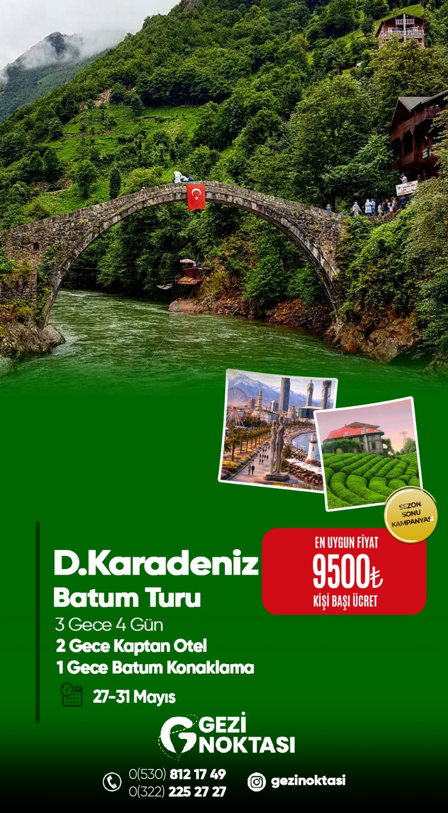 DOĞU KARADENİZ BATUM &KURBAN BAYRAMI TURU 
